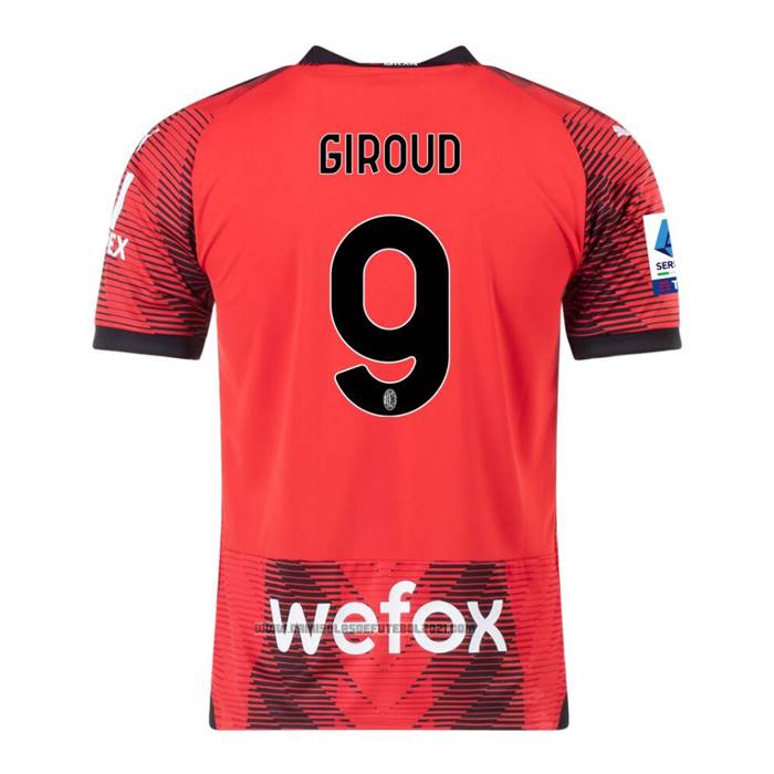 Camisola AC Milao Jogador Giroud 1º 2023-2024
